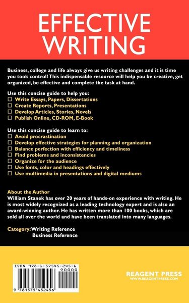 Produktbild: Effective Writing for Business, College & Life (Pocket Edition)