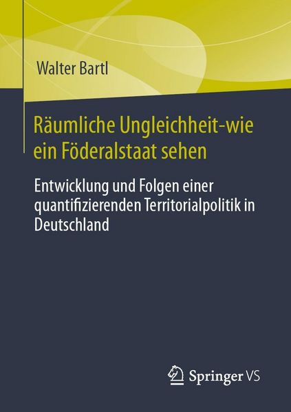Produktbild: R&auml;umliche Ungleichheit-wie ein F&ouml;deralstaat sehen