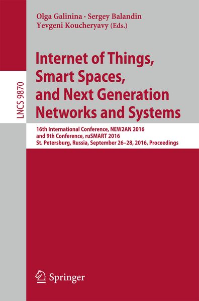 Produktbild: Internet of Things, Smart Spaces, and Next Generation Networks and Systems