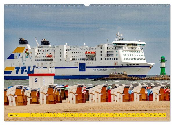 Produktbild: Seebad Warnem&uuml;nde - Sehnsuchtsort an der Ostsee (Wandkalender 2026 DIN A2 quer), CALVENDO Monatskalender