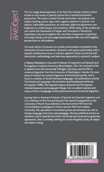Produktbild: Functional Approaches to Spanish Syntax