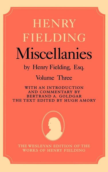 Produktbild: Henry Fielding Miscellanies Volume 3