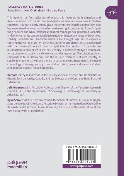 Produktbild: Right-Wing Extremism in Canada and the United States