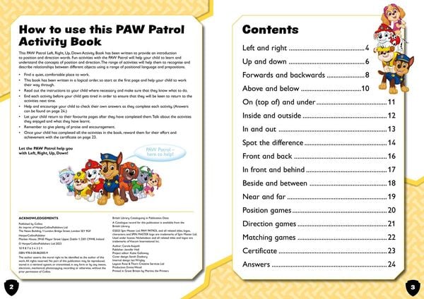 Produktbild: PAW Patrol Left, Right, Up, Down Activity Book