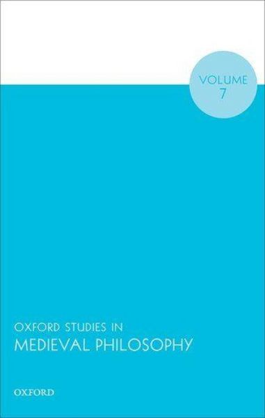 Produktbild: Oxford Studies in Medieval Philosophy Volume 7