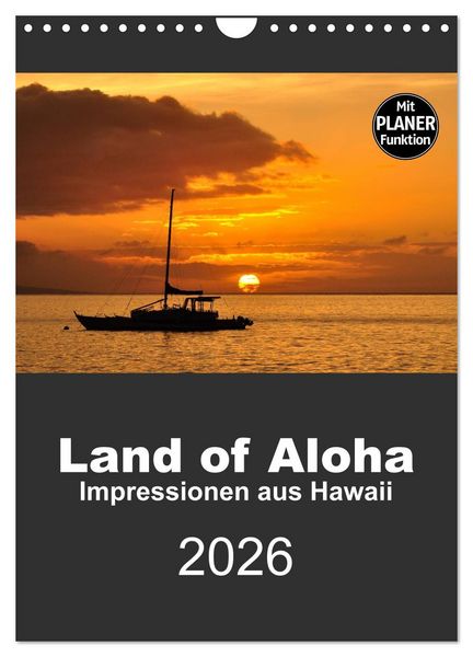 Produktbild: Hawaii - Land of Aloha (Wandkalender 2026 DIN A4 hoch), CALVENDO Monatskalender
