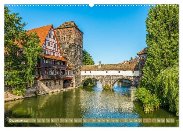 Produktbild: N&uuml;rnberg - Historische Altstadt (Wandkalender 2026 DIN A2 quer), CALVENDO Monatskalender