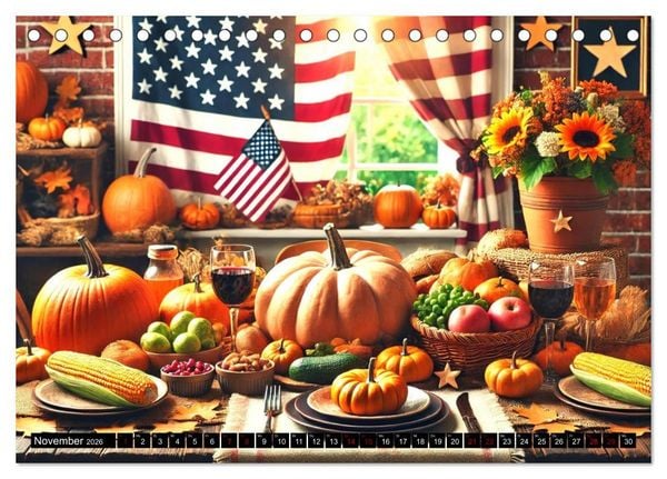 Produktbild: USA - Der amerikanische Geist (Tischkalender 2026 DIN A5 quer), CALVENDO Monatskalender