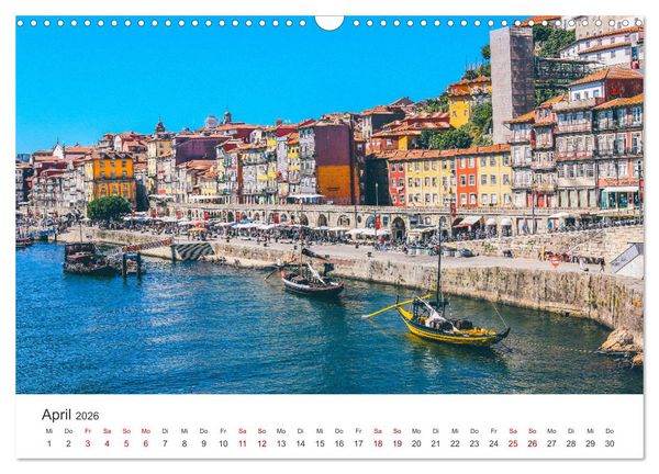 Produktbild: Porto - Eine Liebeserkl&auml;rung (Wandkalender 2026 DIN A3 quer), CALVENDO Monatskalender