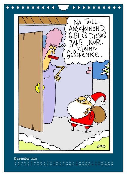 Produktbild: Na Toll! Comics von Martin Zak (Wandkalender 2026 DIN A4 hoch), CALVENDO Monatskalender