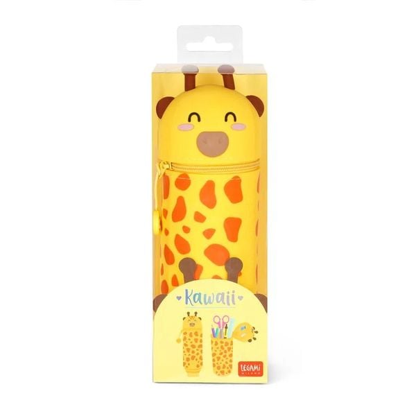 Produktbild: Legami 2-in-1 Federm&auml;ppchen aus Silikon - Kawaii - Giraffe