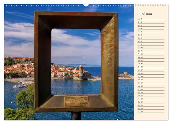 Produktbild: Collioure - Perle der Cote Vermeille (hochwertiger Premium Wandkalender 2026 DIN A2 quer), Kunstdruck in Hochglanz