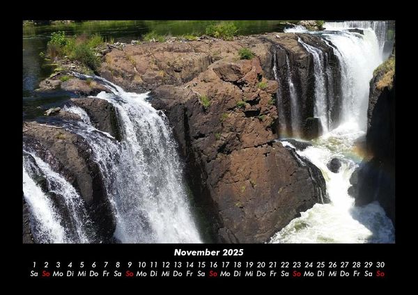 Produktbild: Wasserf&auml;lle 2025 Fotokalender DIN A3
