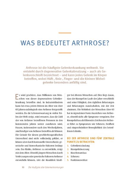 Produktbild: Expertenwissen: Arthrose