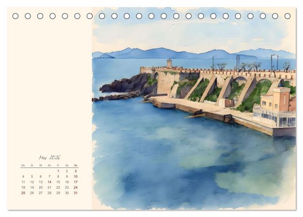 Produktbild: Rundreise durch die Toskana (Tischkalender 2026 DIN A5 quer), CALVENDO Monatskalender