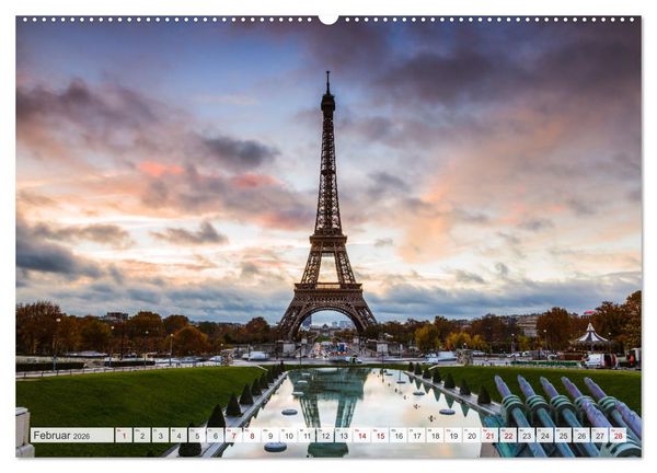 Produktbild: Paris - La Ville Lumi&egrave;re (hochwertiger Premium Wandkalender 2026 DIN A2 quer), Kunstdruck in Hochglanz
