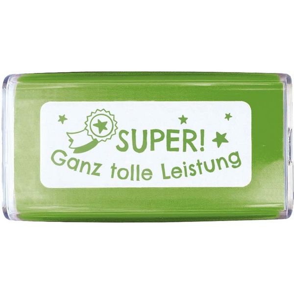 Produktbild: COLOP NIO School Motivations-Stempel, SUPER - ganz tolle Leistung, Abdruckfarbe smooth green, 38 x 14mm