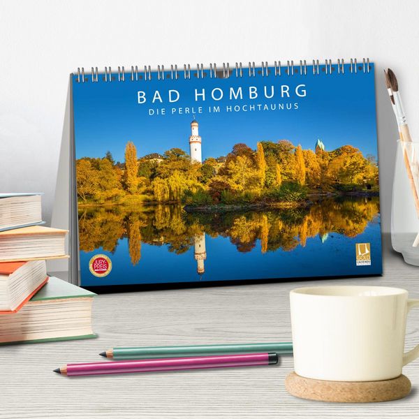 Produktbild: Bad Homburg - Die Perle im Hochtaunus (Tischkalender 2026 DIN A5 quer), CALVENDO Monatskalender
