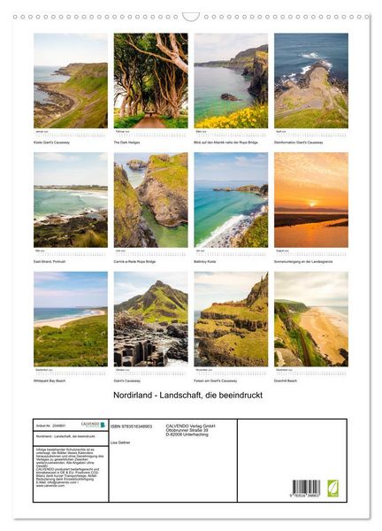 Produktbild: Nordirland - Landschaft, die beeindruckt (Wandkalender 2026 DIN A2 hoch), CALVENDO Monatskalender