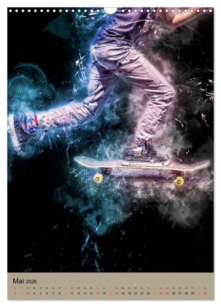 Produktbild: Skateboarding - einfach cool (Wandkalender 2026 DIN A3 hoch), CALVENDO Monatskalender