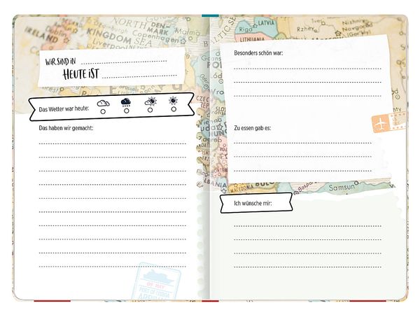 Reisetagebuch (Landkarte)