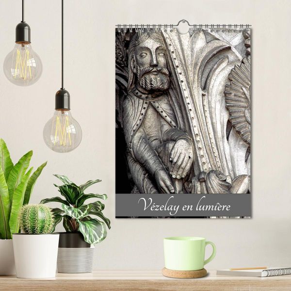 Produktbild: V&eacute;zelay en lumi&egrave;re (Calendrier mural 2026 DIN A4 horizontal), CALVENDO calendrier mensuel