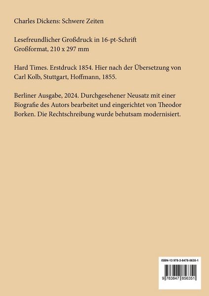 Produktbild: Schwere Zeiten (Gro&szlig;druck)