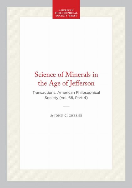 Produktbild: Science of Minerals in the Age of Jefferson