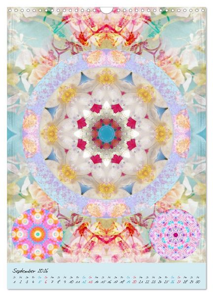 Produktbild: BLUMEN MANDALAS (Wandkalender 2026 DIN A3 hoch), CALVENDO Monatskalender
