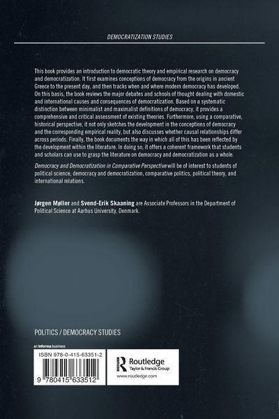 Produktbild: Democracy and Democratization in Comparative Perspective