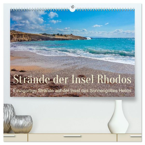 Produktbild: Str&auml;nde der Insel Rhodos (hochwertiger Premium Wandkalender 2027 DIN A2 quer), Kunstdruck in Hochglanz