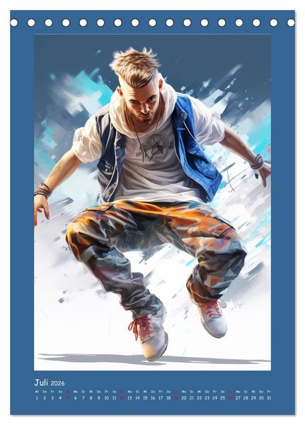 Produktbild: Urban Dancer. Streetstyle-Szene-Illustrationen (Tischkalender 2026 DIN A5 hoch), CALVENDO Monatskalender