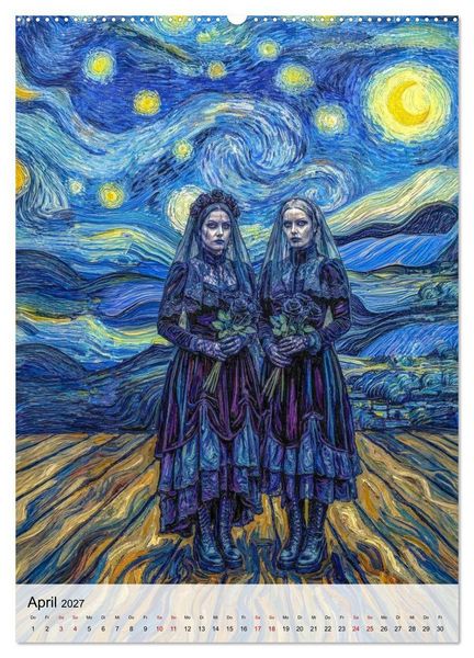 Produktbild: Echos der Nacht (hochwertiger Premium Wandkalender 2027 DIN A2 hoch), Kunstdruck in Hochglanz