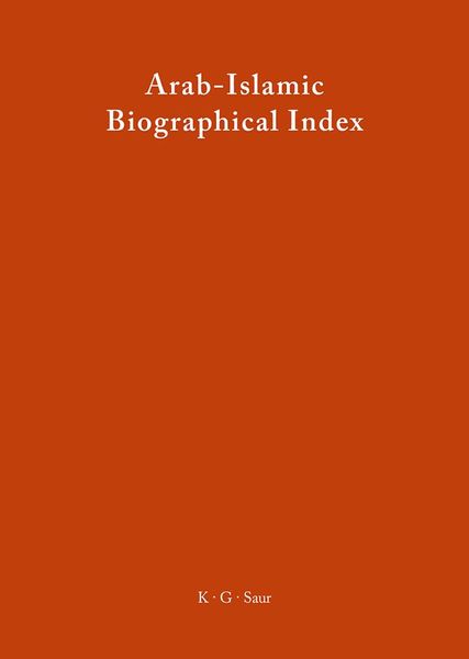 Produktbild: Arab-Islamic Biographical Index