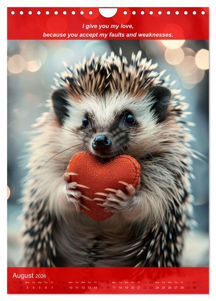 Produktbild: I'll give you my love (Wall Calendar 2026 DIN A4 portrait), CALVENDO 12 Month Wall Calendar