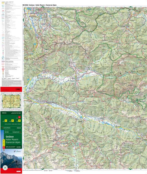 Produktbild: freytag & berndt Wanderkarte WK 0062 Ges&auml;use, Haller Mauern - Eisenerzer Alpen 1:50.000