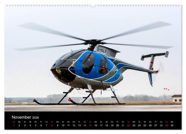 Produktbild: Helicopter 2026 (hochwertiger Premium Wandkalender 2026 DIN A2 quer), Kunstdruck in Hochglanz