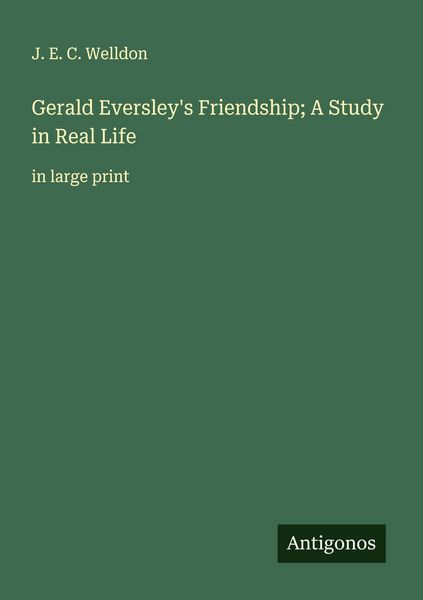 Produktbild: Gerald Eversley's Friendship; A Study in Real Life