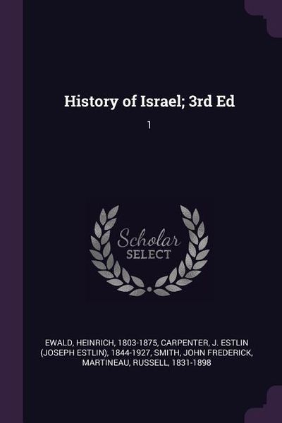 Produktbild: History of Israel; 3rd Ed