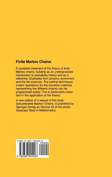 Produktbild: Finite Markov Chains