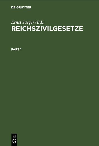 Produktbild: Reichszivilgesetze