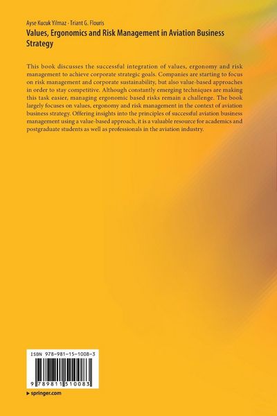 Produktbild: Values, Ergonomics and Risk Management in Aviation Business Strategy