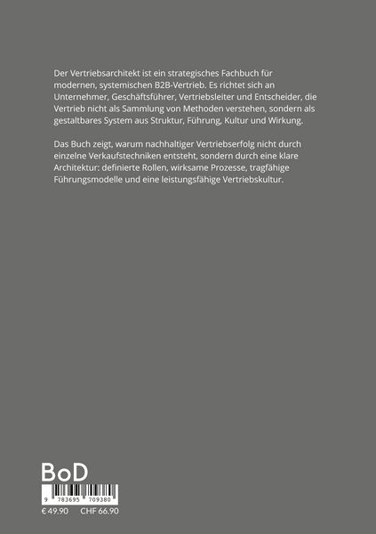 Produktbild: Der Vertriebsarchitekt