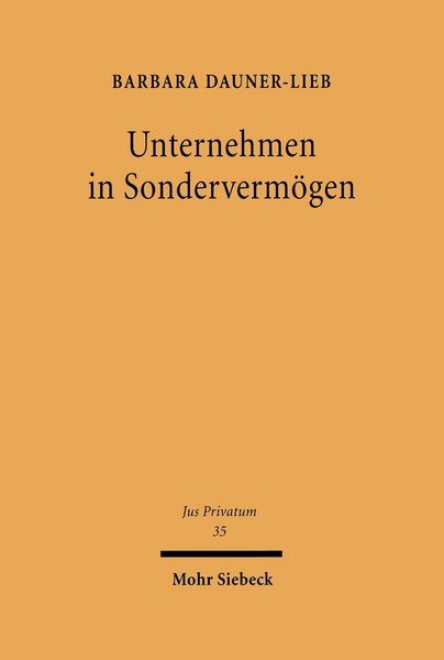 Produktbild: Unternehmen in Sonderverm&ouml;gen