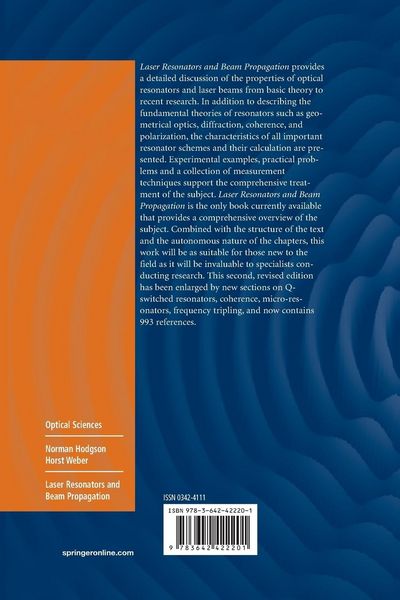 Produktbild: Laser Resonators and Beam Propagation