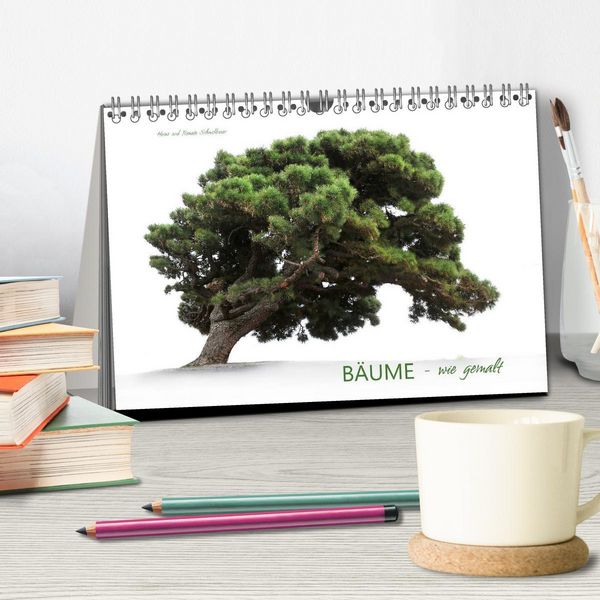 Produktbild: B&Auml;UME - wie gemalt (Tischkalender 2026 DIN A5 quer), CALVENDO Monatskalender