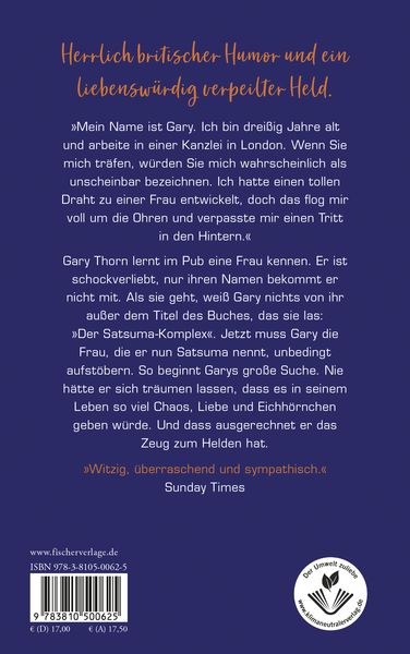 Produktbild: Der Satsuma-Komplex oder Der Tag, an dem Gary zum Helden wurde