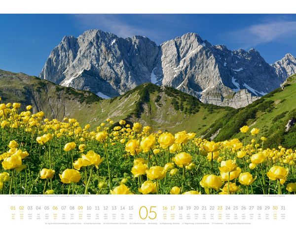 Produktbild: Naturparadies Alpen Kalender 2027
