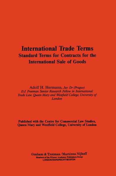 Produktbild: International Trade Terms