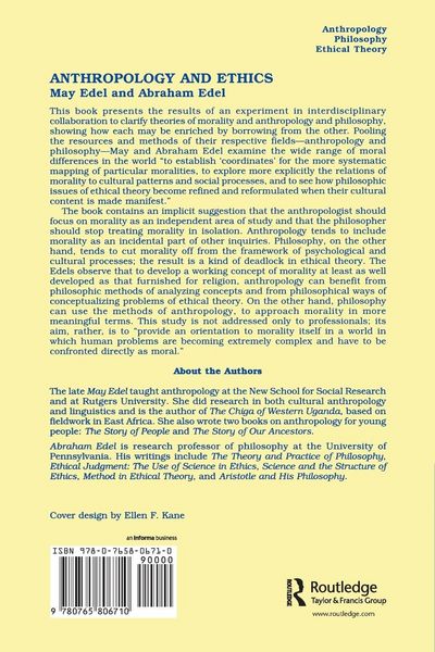 Produktbild: Anthropology and Ethics